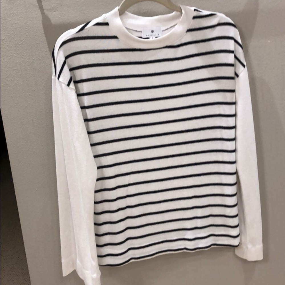 Lightweight striped Socialite sweater